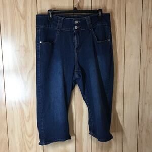 Sofia's Denim High-Rise Cropped Stretch Jeans 16